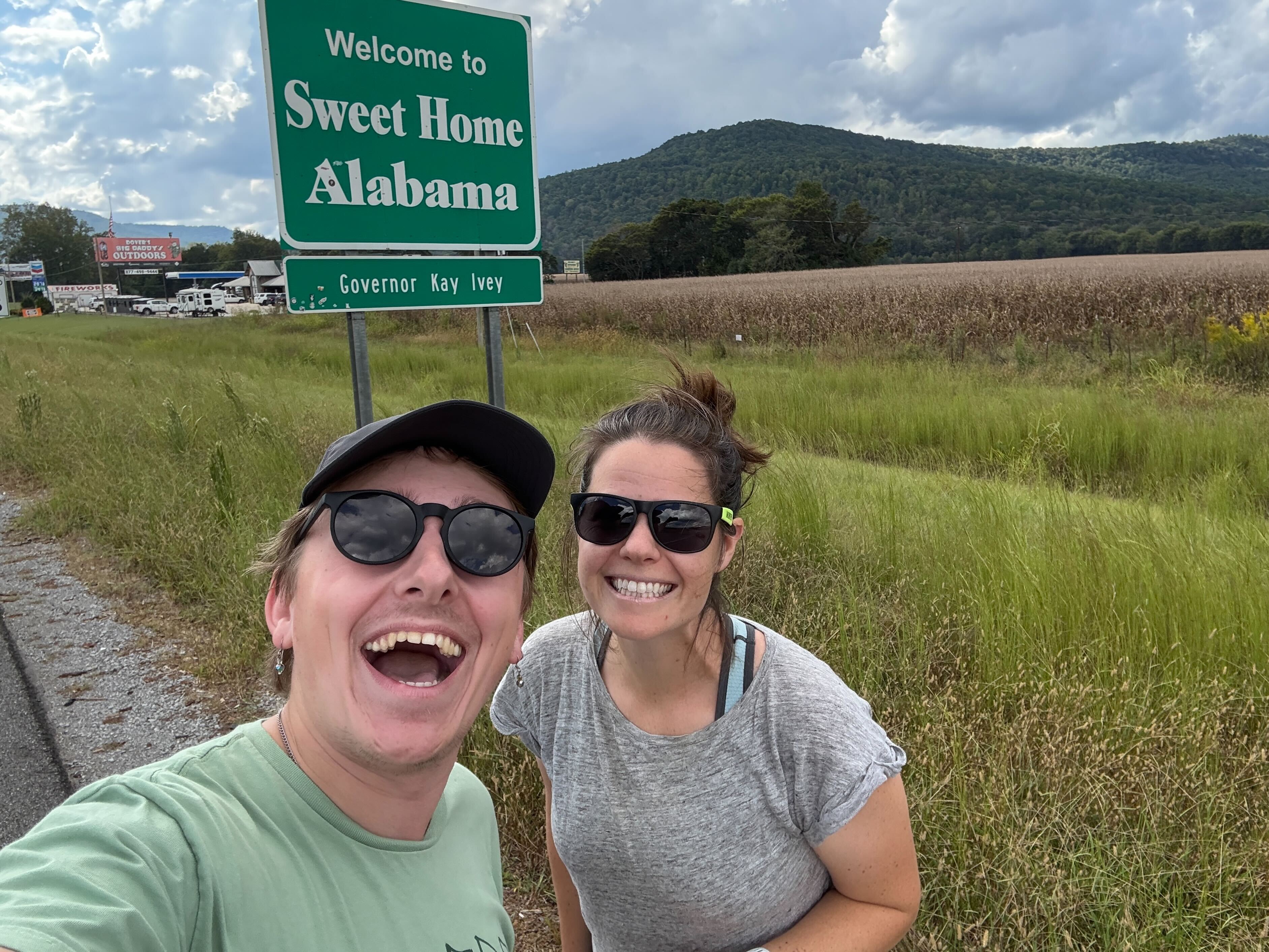 Ethan and Meghan entering Alabama