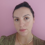 close-up of woman with head tilted