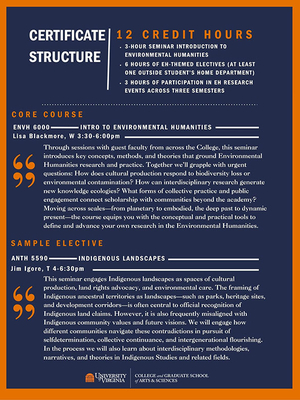 Applications are Open for the Environmental Humanities Graduate Certificate