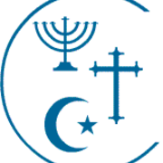 Journal of Religion and Society Logo featuring symbols of Judaism, Islam, and Christianity