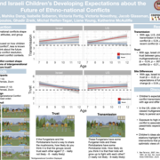 Poster for U.S. and Israeli Children's Developing Expectations about the Future of Ethno-national Conflicts