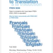 FREN 3036 Introduction to Translation (fall 2022)