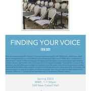 Finding your voice poster