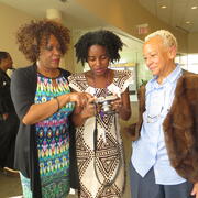 On the right: Nikki Giovanni