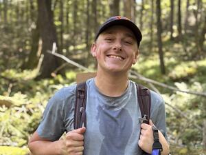 Ethan in the field