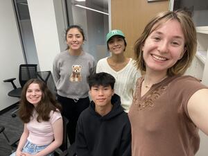 Group photo of Learning Hub students