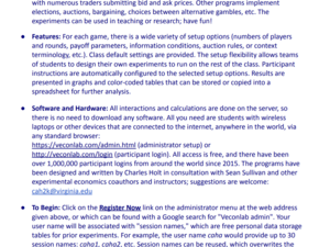 VEcon Lab Introduction