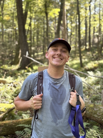 Ethan in the field