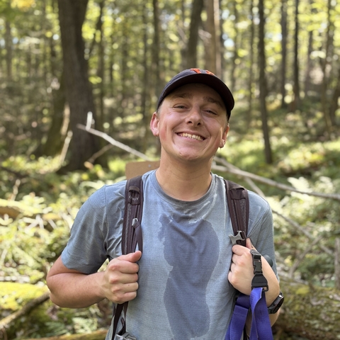 Ethan in the field