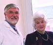Dr. Peyton Taylor, clinical director of the Cancer Center, with benefactor Trudy Peyton at the Infusion Center dedication