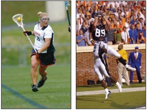 Amy Appelt and Heath Miller were the University's top femail and male athletes in 2004-05.