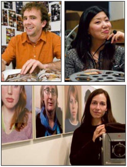 Seeing the world differently: clockwise from upper left, graphic novelist Colin Whitlow; filmmaker Burim Jung; and photographer Alice Bailey