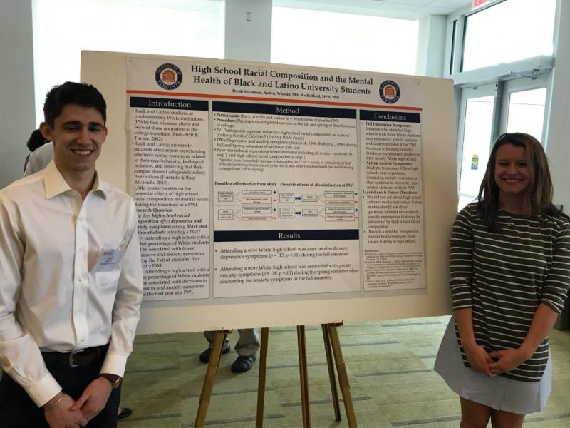 David Silverman presents his Distinguished Majors Program Thesis with his graduate student mentor (Audrey Wittrup) Spring 2017