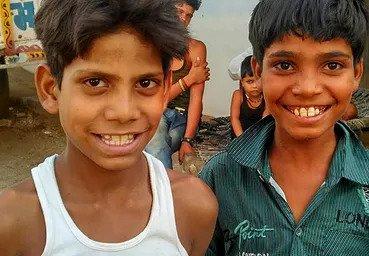 two boys smiling