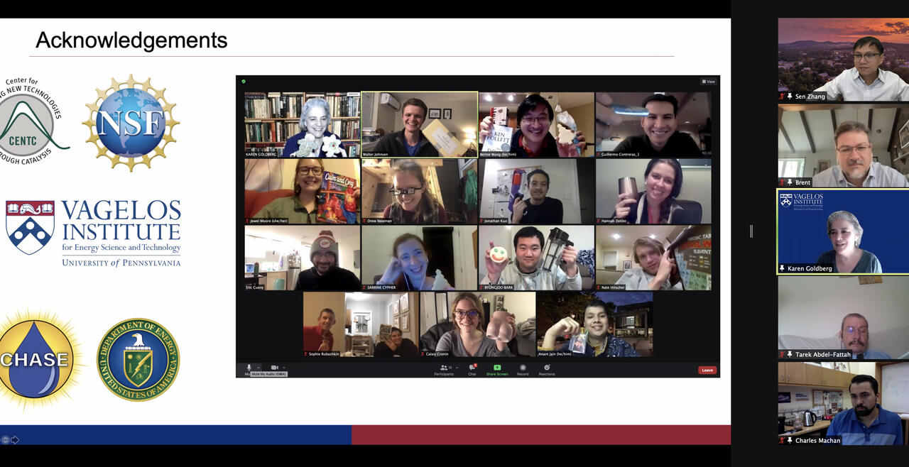 Screencap of the presentation given by one of our distinguished lecturers, Dr. Karen Goldberg.