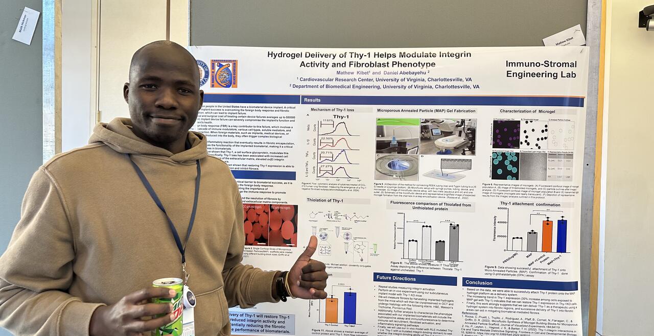  presenting a poster