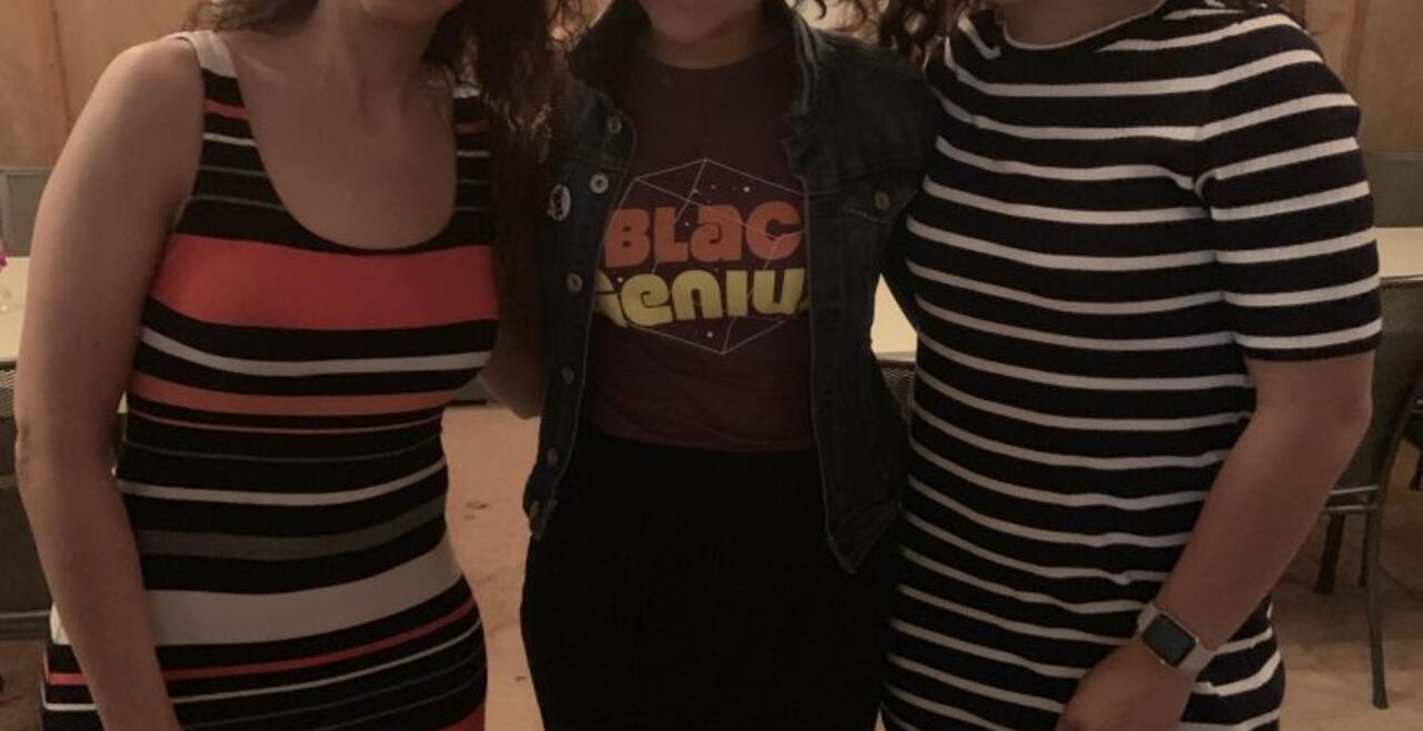 Dr. Hurd and Bianka catching up with Phad Lab Alum, Dr. Riana Anderson! 
