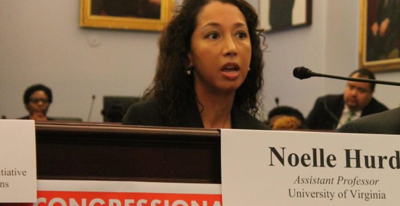 A photo of Dr. Noelle Hurd at the 2016 Congressional Briefing on Mentoring