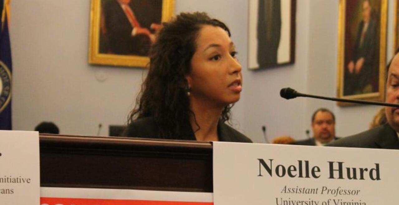 A photo of Dr. Noelle Hurd at the 2016 Congressional Briefing on Mentoring