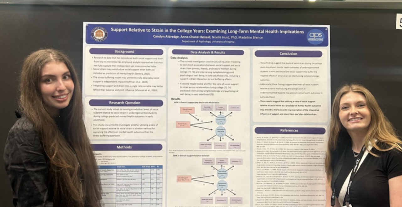 Carolyn and Anne-Chanel presenting at the Association for Psychological Science 2025 Convention in Washington, DC