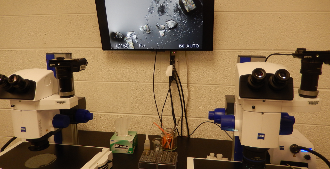 The crystallography microscopes
