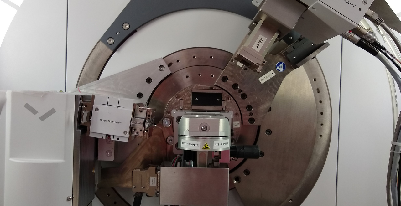 Empyrean diffractometer showing spinner stage