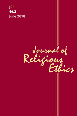 Cover of journal of religious ethics v46 issue 2