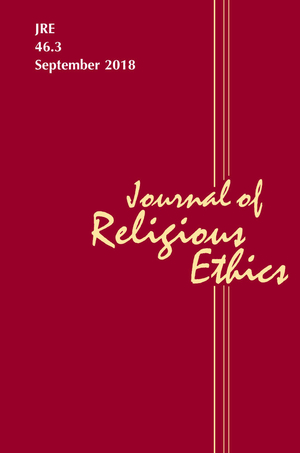 Cover of Journal of Religious Ethics v46 issue 3