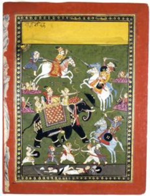 Leaf from a Ragamala series: Nata Ragini ca. 1750 