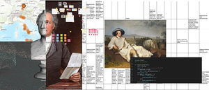 Composite image of works and tools