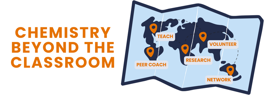 The words Chemistry Beyond the Classroom next to a map