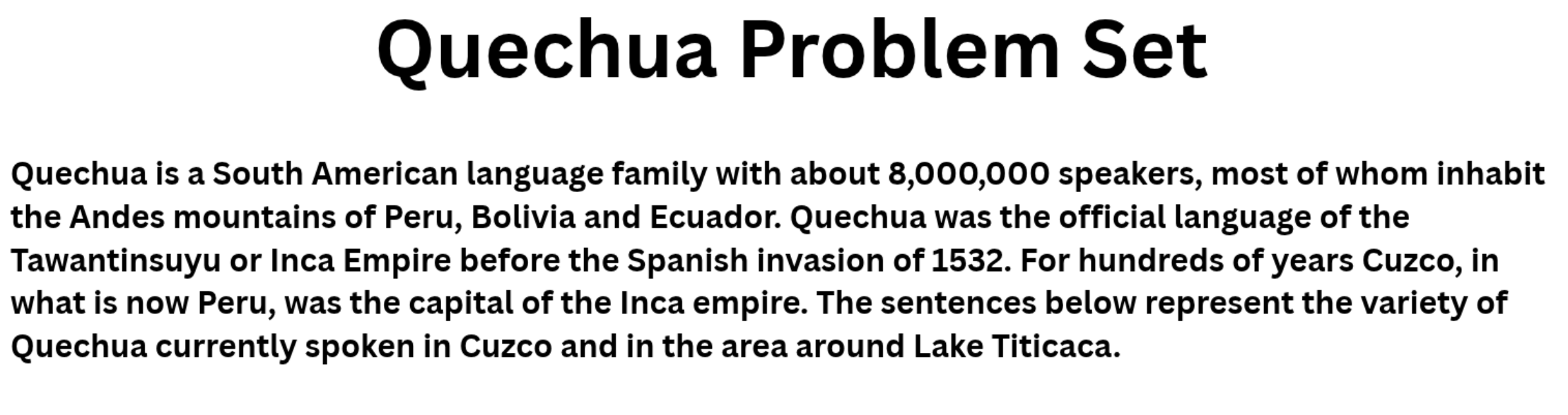 Quechua Thumbnail